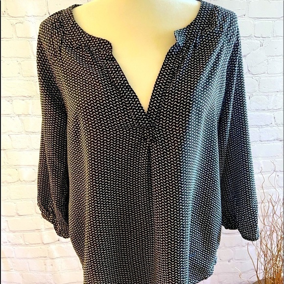 Gap Peasant Style Print Blouse M - Picture 1 of 3